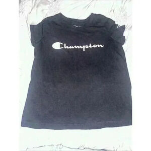 Girl's Youth Champion Authentic Athletic WearShort Sleeve Shirt Large Black & Pi